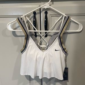 Nike dry fit Jersey glam v-neck sports bra size small - NWT